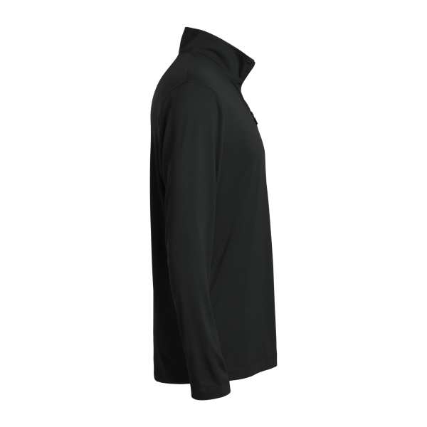 AllPro Men's Pro-Lock Performance Quarter-Zip Pullover, Black, Right Sleeve view