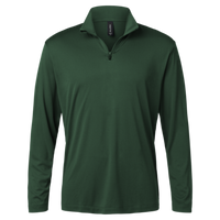 AllPro Men's Pro-Lock Performance Quarter-Zip Pullover, Forest Green, Front view
