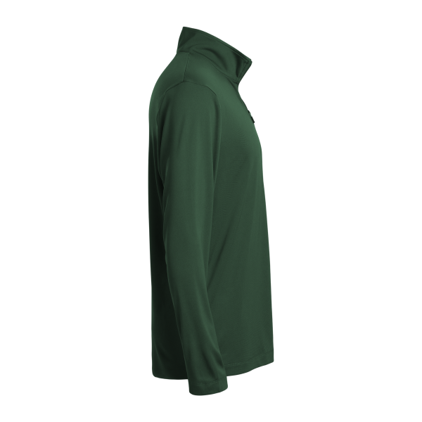 AllPro Men's Pro-Lock Performance Quarter-Zip Pullover, Forest Green, Right Sleeve view