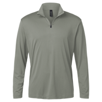 AllPro Men's Pro-Lock Performance Quarter-Zip Pullover, Greystone, Front view