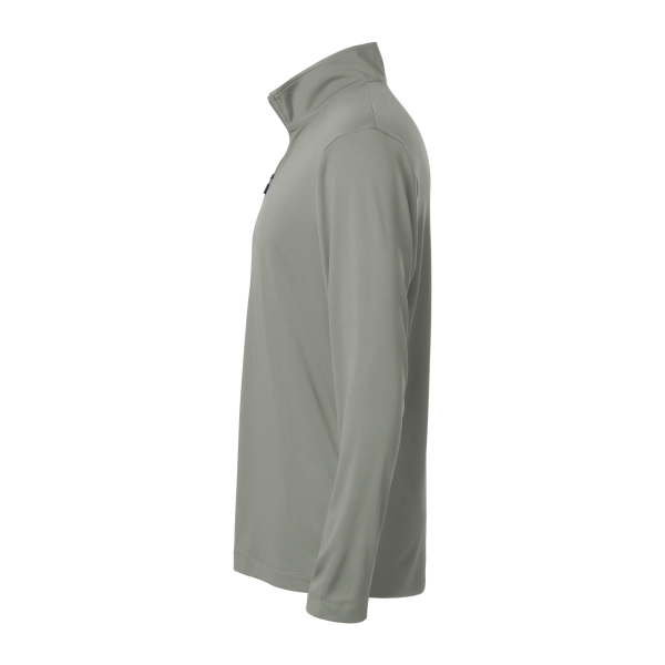 AllPro Men's Pro-Lock Performance Quarter-Zip Pullover, Greystone, Left Sleeve view