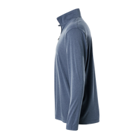 AllPro Men's Pro-Lock Performance Quarter-Zip Pullover, Heather Navy, Left Sleeve view