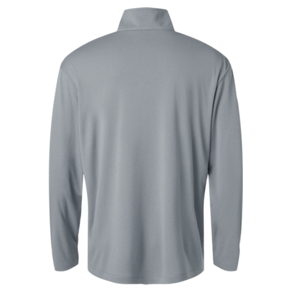 AllPro Men's Pro-Lock Performance Quarter-Zip Pullover, Heather Steel, Back view
