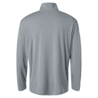AllPro Men's Pro-Lock Performance Quarter-Zip Pullover, Heather Steel, Back view
