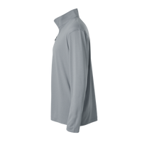 AllPro Men's Pro-Lock Performance Quarter-Zip Pullover, Heather Steel, Left Sleeve view