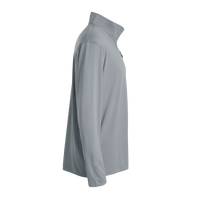AllPro Men's Pro-Lock Performance Quarter-Zip Pullover, Heather Steel, Right Sleeve view