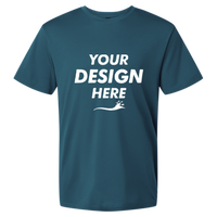AllPro Men's Pro-Lock Performance T-Shirt, Atlantic Blue, Front view, Mockup