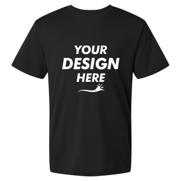 AllPro Men's Pro-Lock Performance T-Shirt, Black, Front view, Mockup