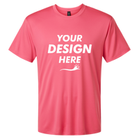 AllPro Men's Pro-Lock Performance T-Shirt, Bright Pink, Front view, Mockup
