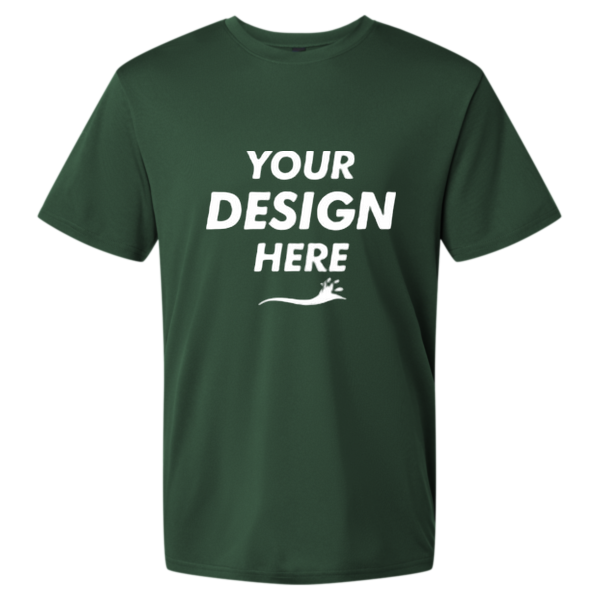 AllPro Men's Pro-Lock Performance T-Shirt, Forest Green, Front view, Mockup