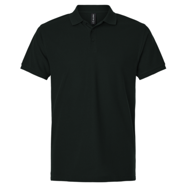 AllPro Pique Polo, Black, Front view