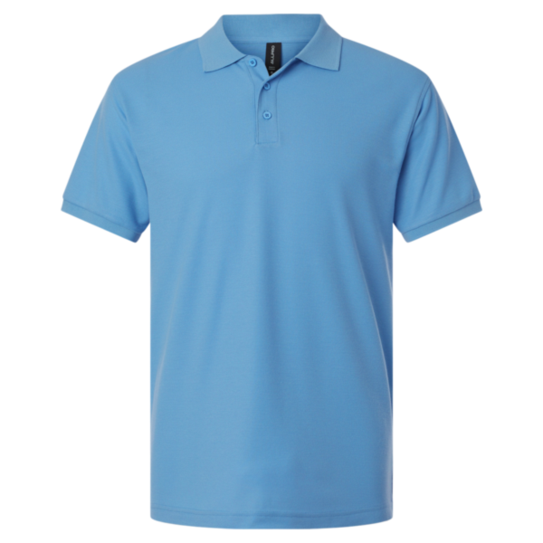 AllPro Pique Polo, Carolina Blue, Front view