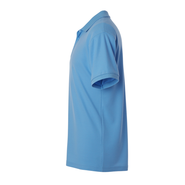 AllPro Pique Polo, Carolina Blue, Left Sleeve view