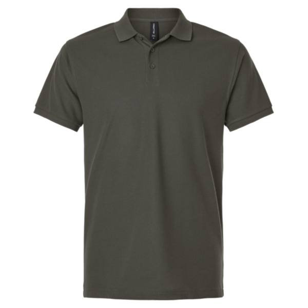 AllPro Pique Polo, Charcoal, Front view