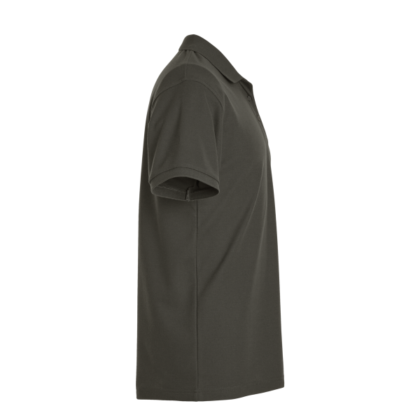 AllPro Pique Polo, Charcoal, Right Sleeve view