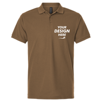 AllPro Pique Polo, Cigar, Front view, Mockup