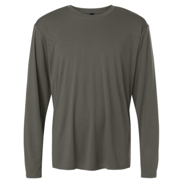 AllPro Unisex Pro-Lock Performance Long Sleeve T-Shirt, Charcoal, Front view