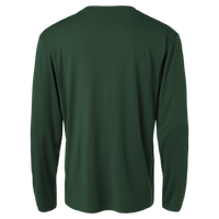 AllPro Unisex Pro-Lock Performance Long Sleeve T-Shirt, Forest Green, Back view