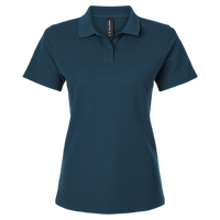 AllPro Women's Pique Polo, Atlantic Blue, Front view