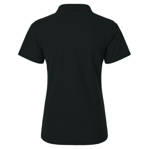 AllPro Women's Pique Polo, Black, Back view