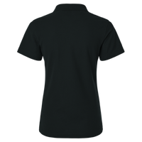 AllPro Women's Pique Polo, Black, Back view