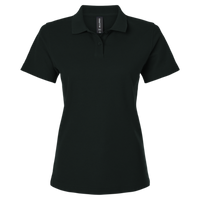 AllPro Women's Pique Polo, Black, Front view