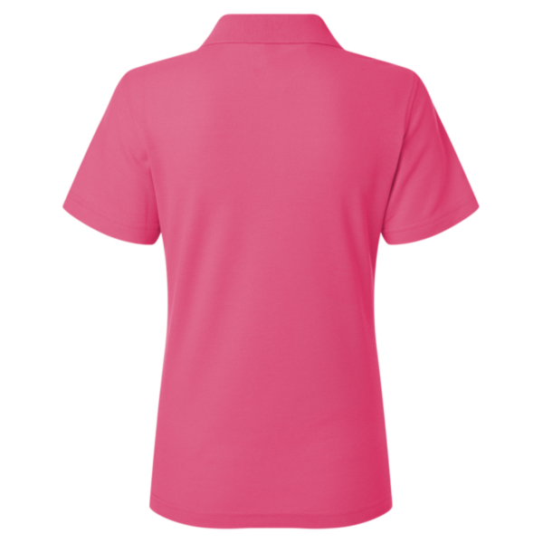 AllPro Women's Pique Polo, Bright Pink, Back view