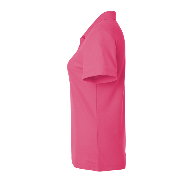 AllPro Women's Pique Polo, Bright Pink, Left Sleeve view