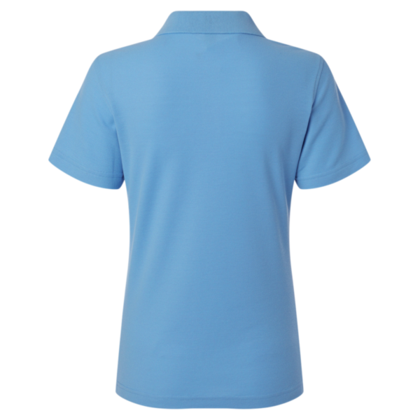 AllPro Women's Pique Polo, Carolina Blue, Back view