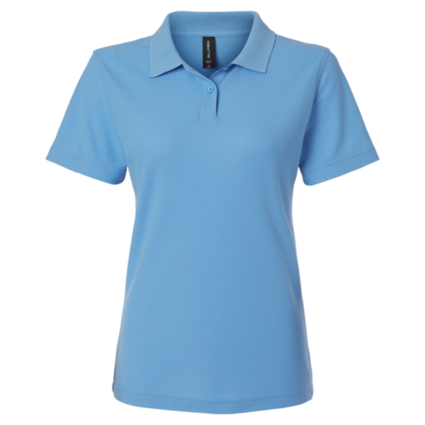 AllPro Women's Pique Polo, Carolina Blue, Front view