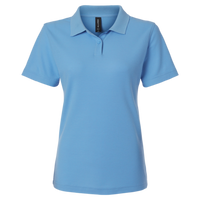 AllPro Women's Pique Polo, Carolina Blue, Front view