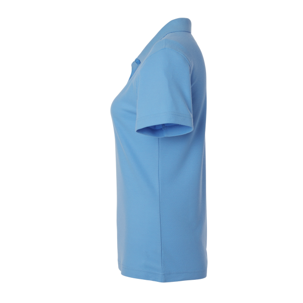 AllPro Women's Pique Polo, Carolina Blue, Left Sleeve view