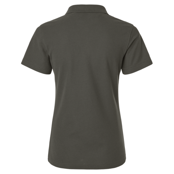 AllPro Women's Pique Polo, Charcoal, Back view