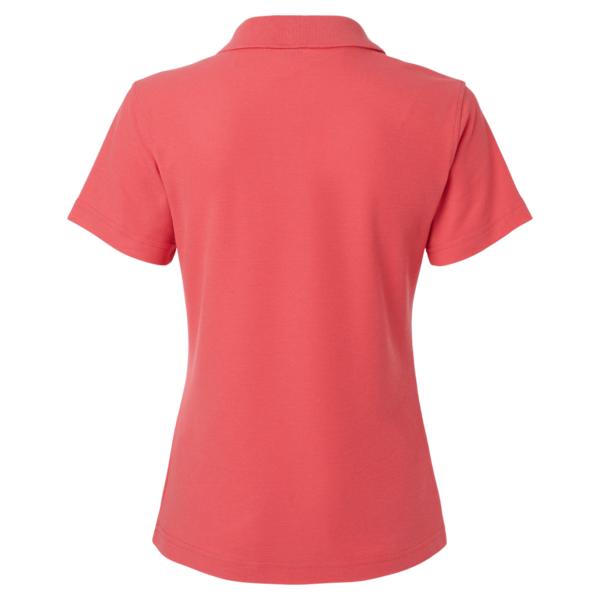 AllPro Women's Pique Polo, Coral, Back view