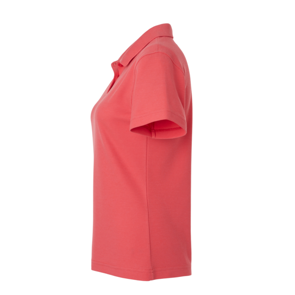 AllPro Women's Pique Polo, Coral, Left Sleeve view