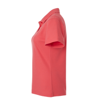 AllPro Women's Pique Polo, Coral, Left Sleeve view