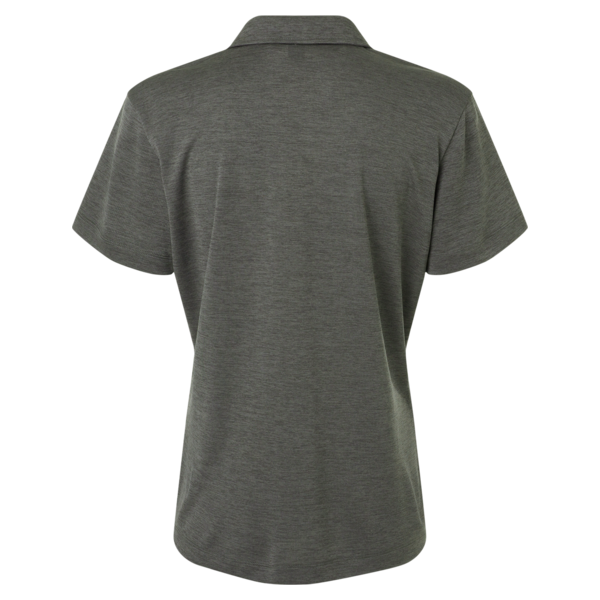 AllPro Women's Pro-Lock Performance Mélange Polo, Charcoal Melange, Back view