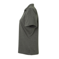 AllPro Women's Pro-Lock Performance Mélange Polo, Charcoal Melange, Left Sleeve view