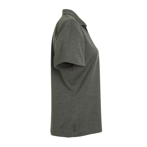 AllPro Women's Pro-Lock Performance Mélange Polo, Charcoal Melange, Right Sleeve view