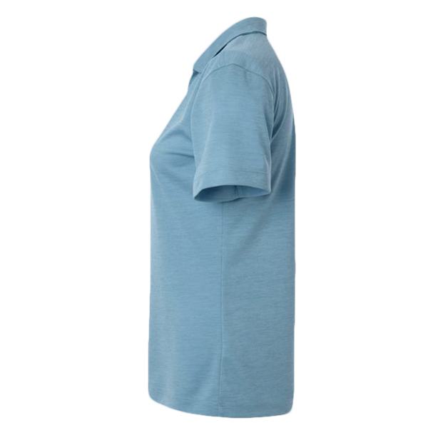 AllPro Women's Pro-Lock Performance Mélange Polo, Cloud Blue Melange, Left Sleeve view