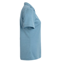 AllPro Women's Pro-Lock Performance Mélange Polo, Cloud Blue Melange, Right Sleeve view