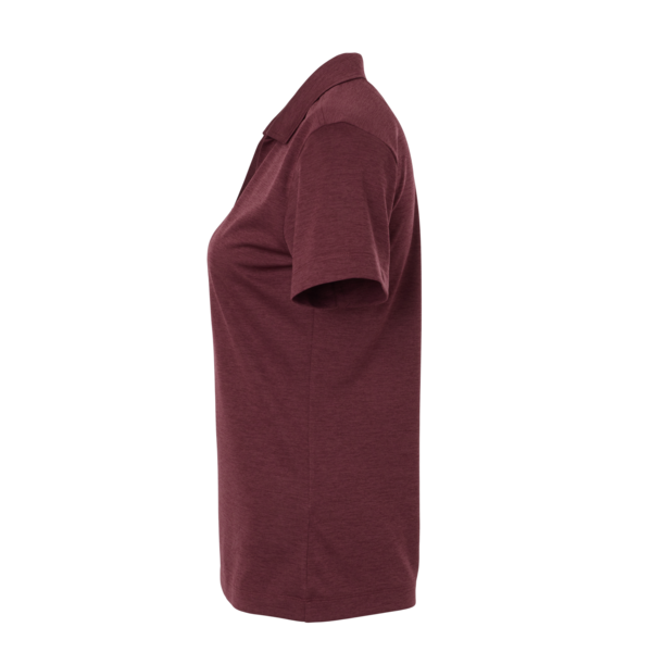 AllPro Women's Pro-Lock Performance Mélange Polo, Maroon Melange, Left Sleeve view