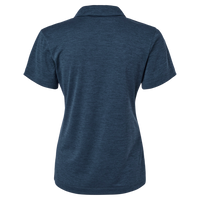 AllPro Women's Pro-Lock Performance Mélange Polo, Navy Melange, Back view