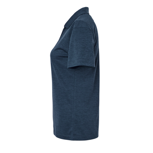 AllPro Women's Pro-Lock Performance Mélange Polo, Navy Melange, Left Sleeve view