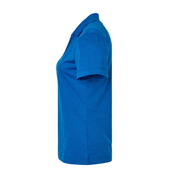 AllPro Women's Pro-Lock Performance Mélange Polo, Royal Melange, Left Sleeve view