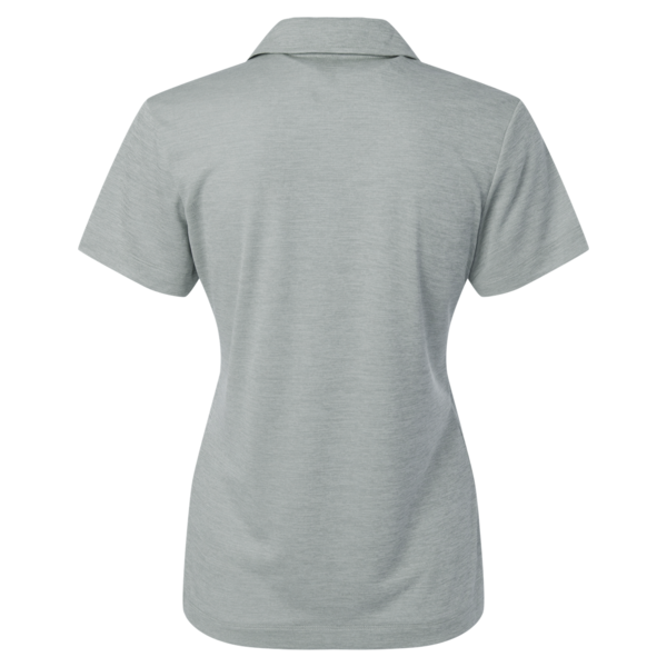 AllPro Women's Pro-Lock Performance Mélange Polo, Silver Melange, Back view