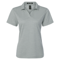 AllPro Women's Pro-Lock Performance Mélange Polo, Silver Melange, Front view