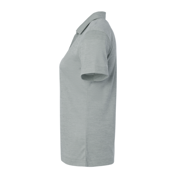AllPro Women's Pro-Lock Performance Mélange Polo, Silver Melange, Left Sleeve view