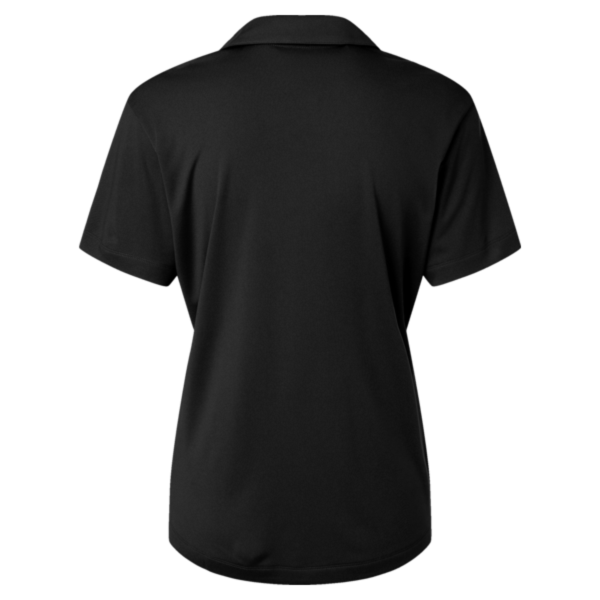 AllPro Women's Pro-Lock Performance Polo, Black, Back view