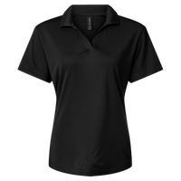 AllPro Women's Pro-Lock Performance Polo, Black, Front view